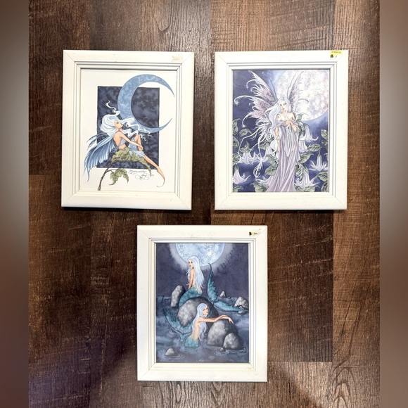 Set of three Amy Brown enchanted framed prints - Picture 1 of 7